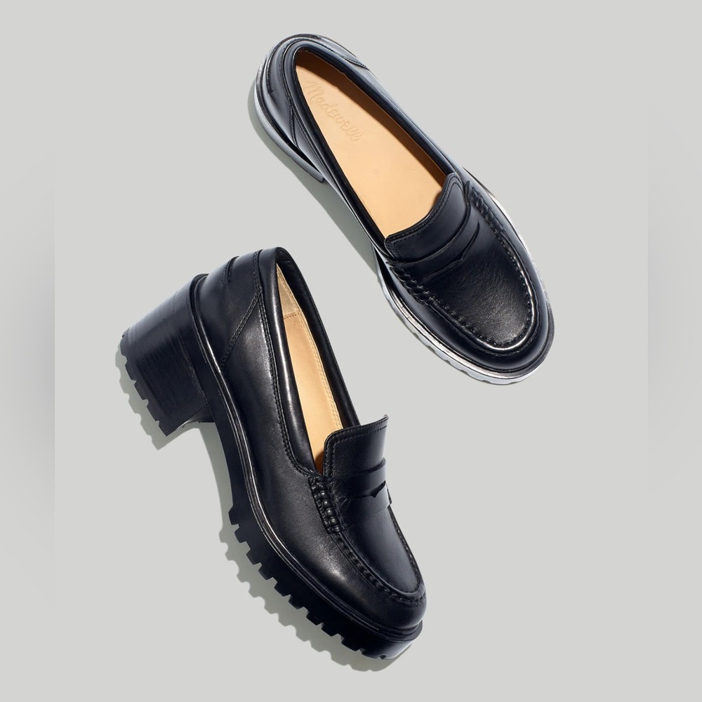Madewell Black Leather Loafers